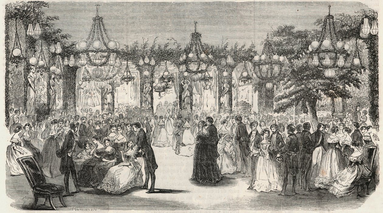Salón de baile construido en el jardín del Hotel Lambert en la Isla Saint Louis, 2 rue Saint Louis en l