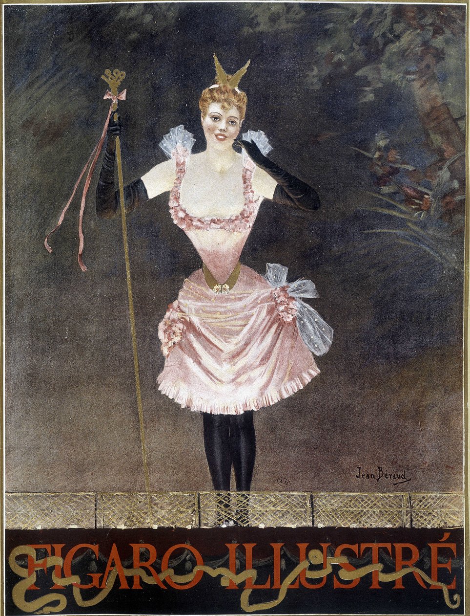 Bailarina - portada de "Figaro Illustrated", s.f. de French School