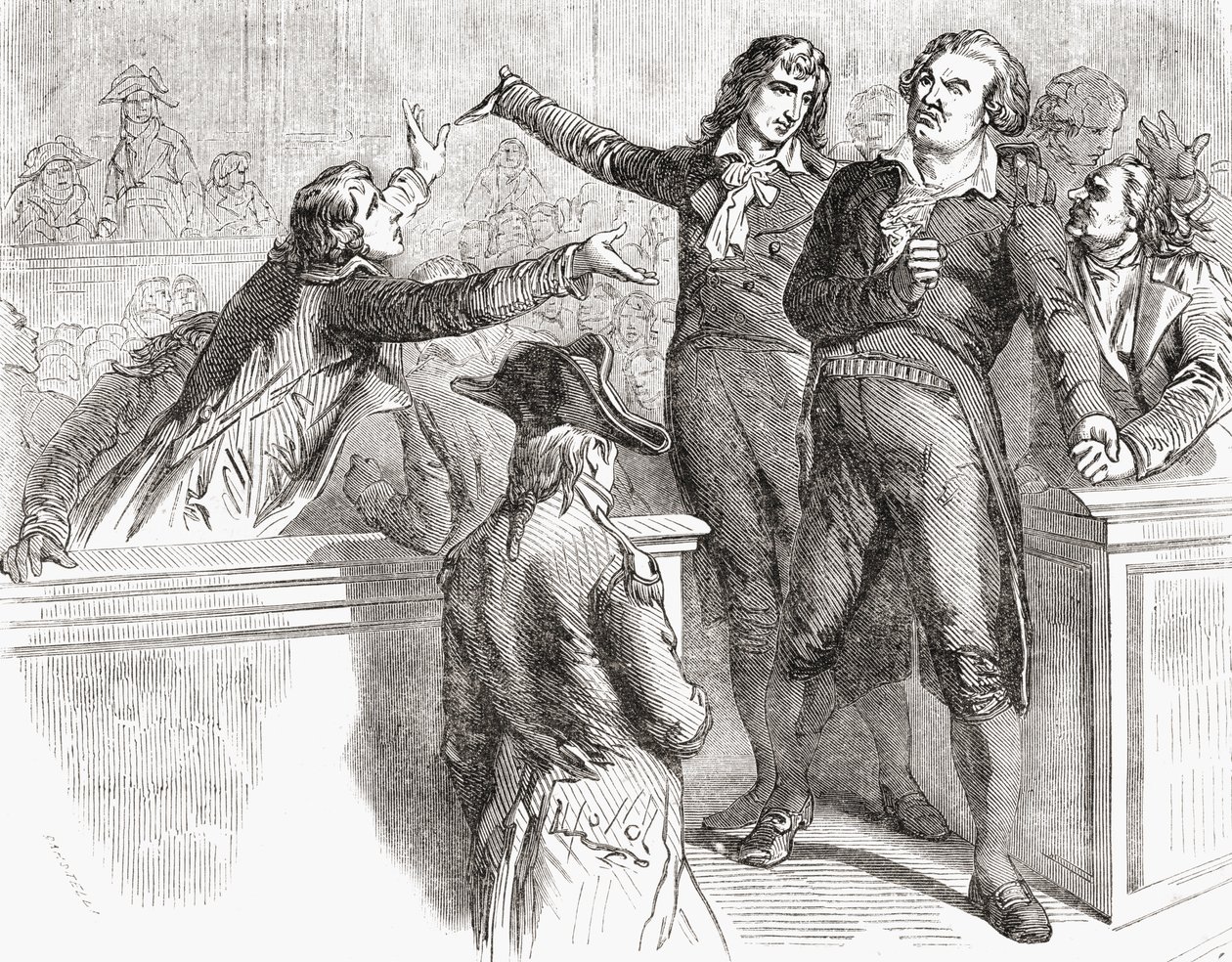 Danton y Desmoulins se defienden ante la Convención, 30 de marzo de 1794, de 