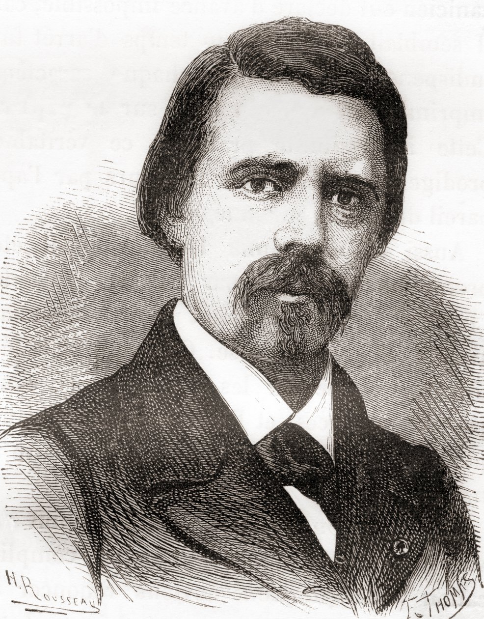 David Edward Hughes, de Les Merveilles de la Science, publicado c.1870 (grabado) de French School
