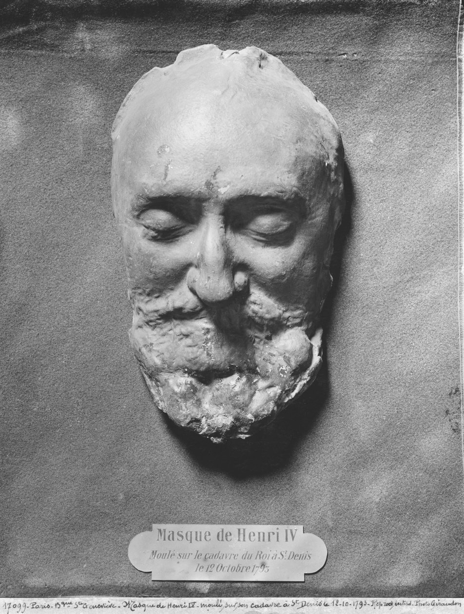 Máscara mortuoria de Enrique IV de Francia de French School