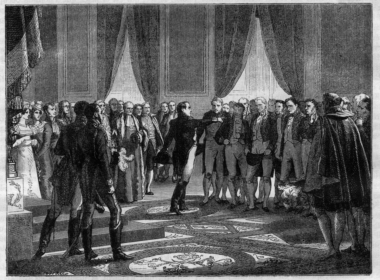 Diciembre de 1813 - Violenta apóstrofe de Napoleón a la legislatura de French School