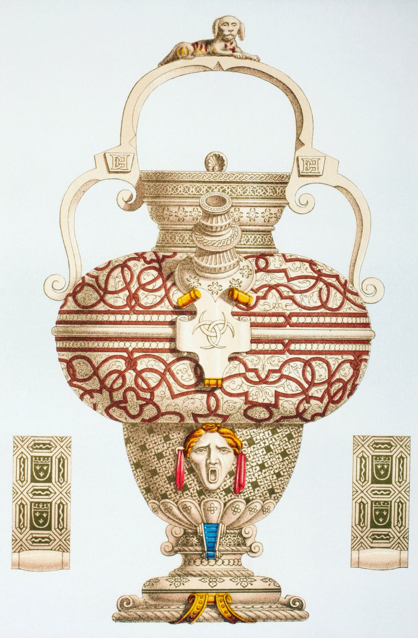 Botella decorada para beber perteneciente a Enrique II de Francia, 1873 de French School