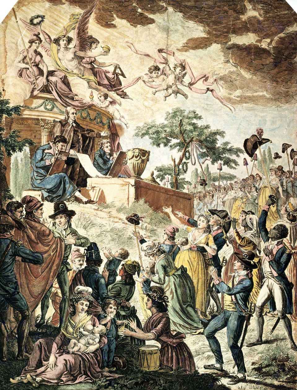 Decreto de la Convención Nacional Aboliendo la Esclavitud en las Colonias, 4 de febrero de 1794 de French School