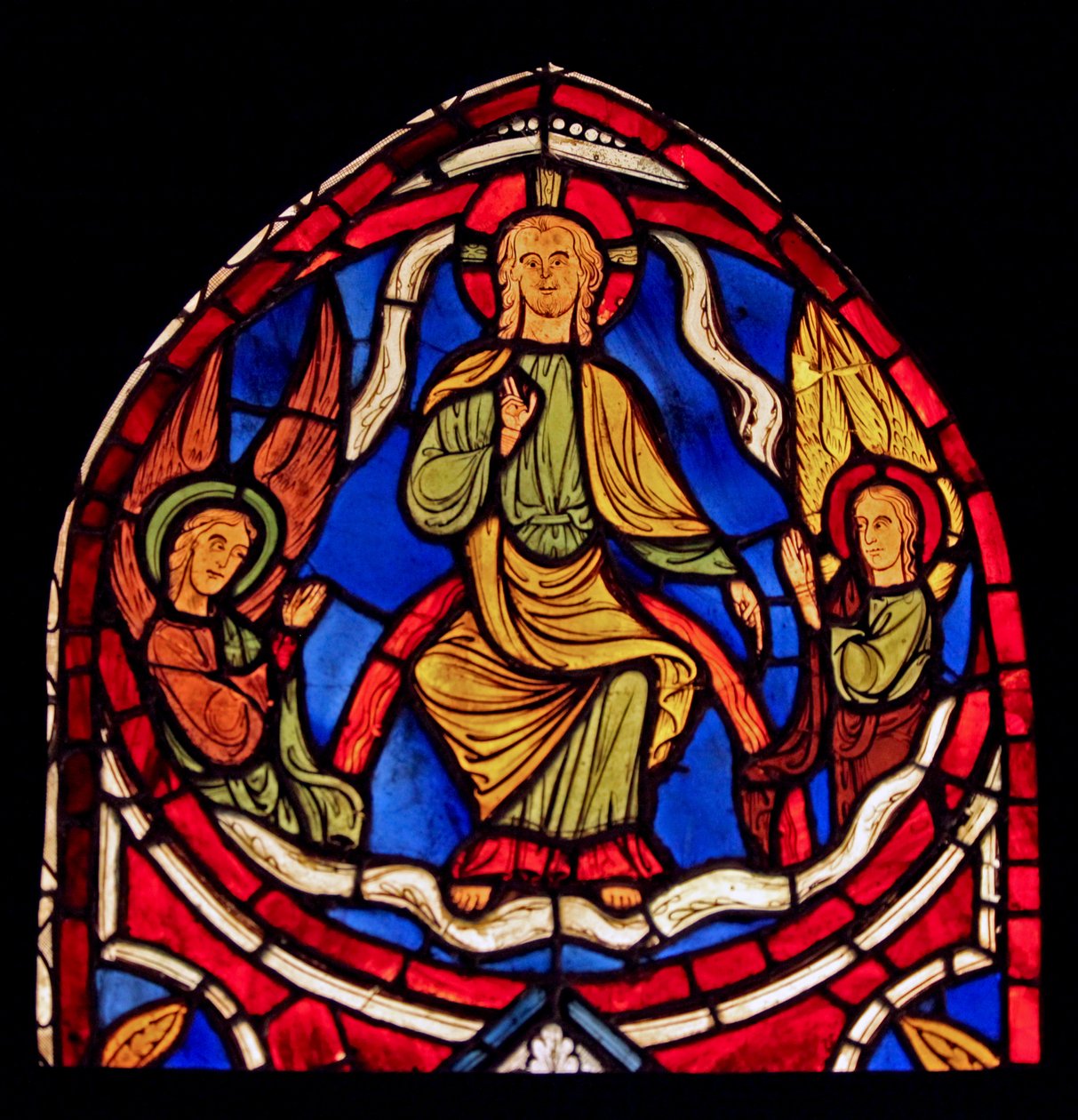 Cristo en Gloria (ex Varennes-Jarcy - originalmente de la Abadía de Gercy?) de French School