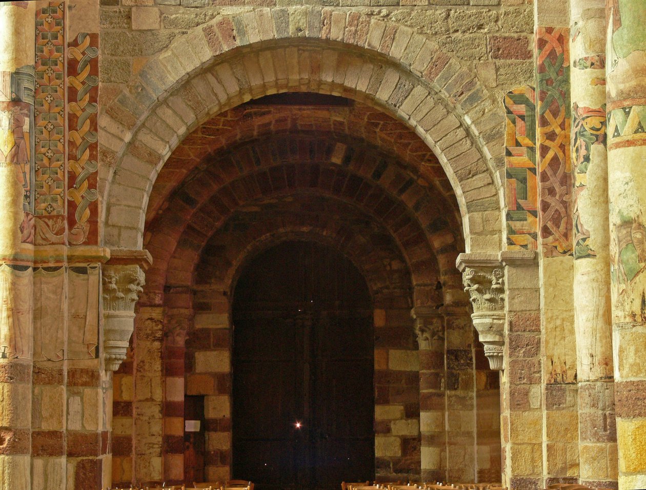 Representación de una vista de una puerta sur de French School