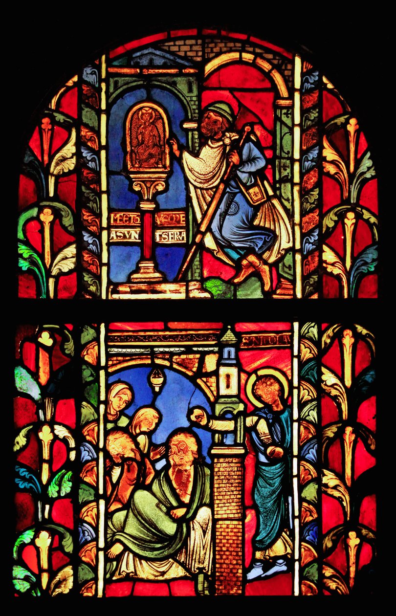 La ventana de San Nicolás (ex Catedral de Troyes) de French School