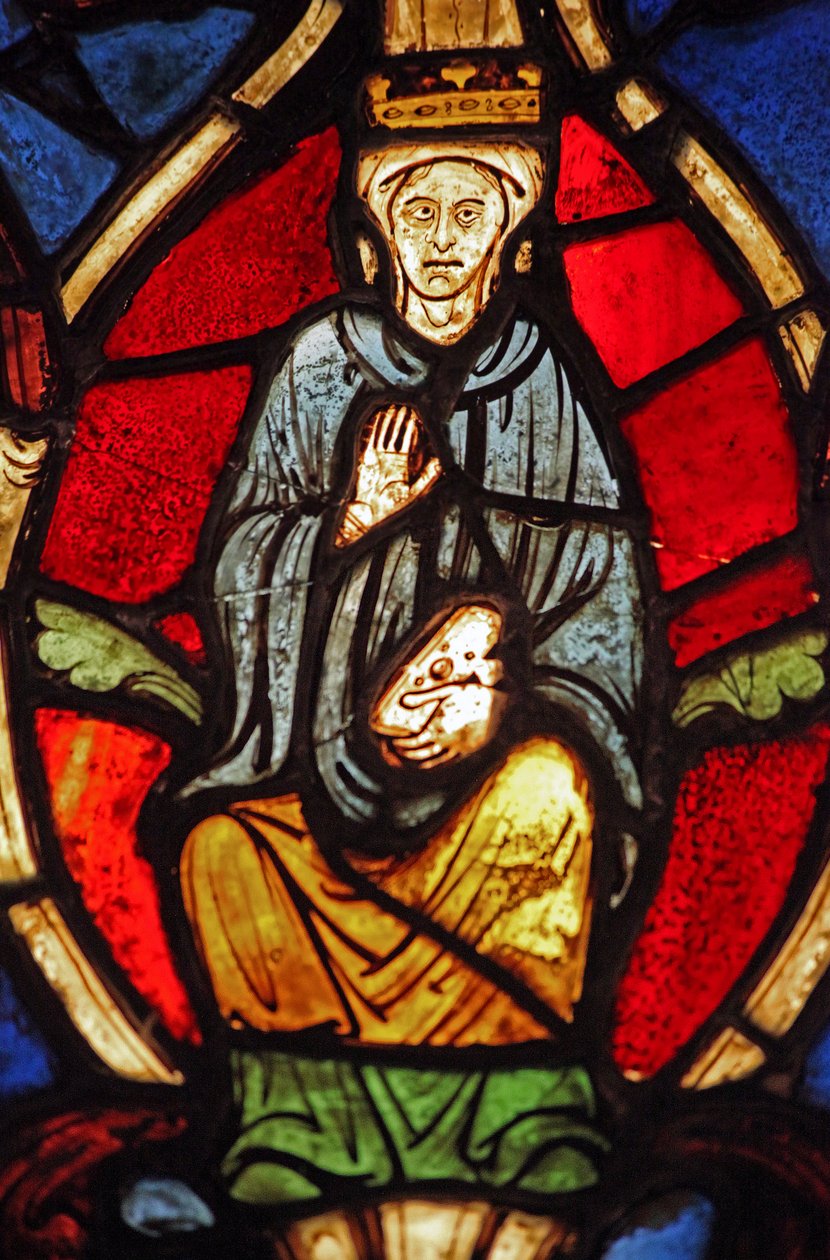 La Virgen María en el Árbol de Jesé, originalmente de la iglesia de Varennes-Jarcy (originalmente de la Abadía de Gercy?) de French School