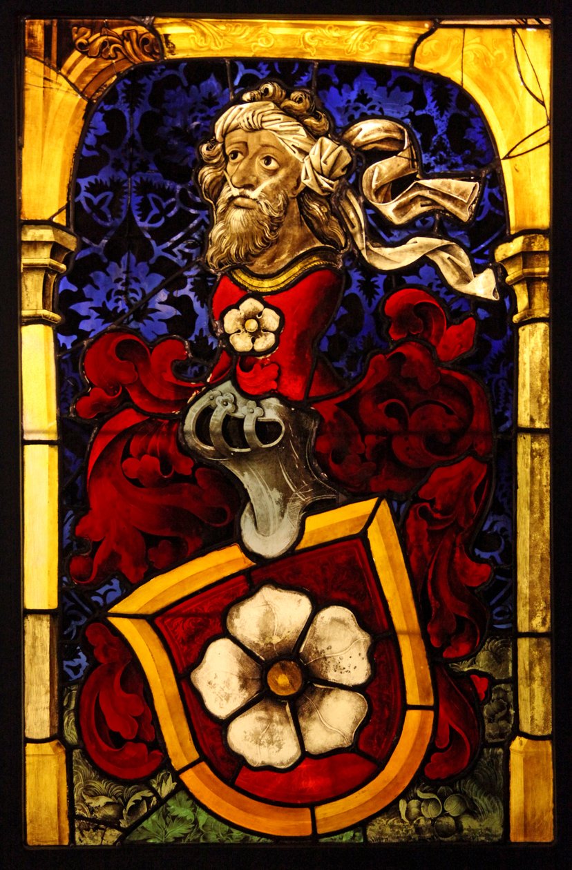 Armas de la familia Mullenheim, c.1467. ex taller de Peter Hemel; Alsacia de French School