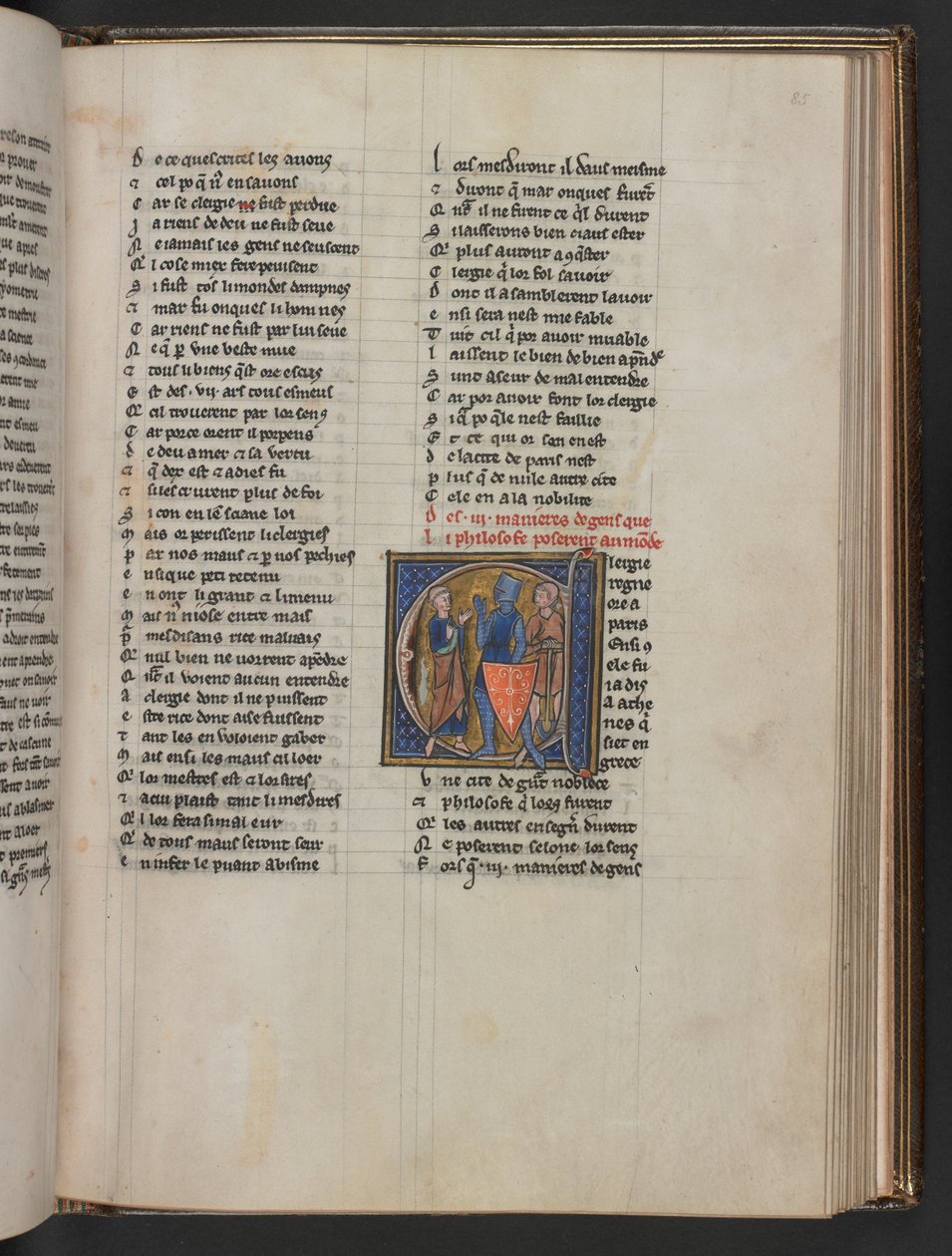 Des III manieres de gens que li philosophe posent au monde, de Aldobrandino de Siena, Le Régime du corps; Gautier de Metz, L