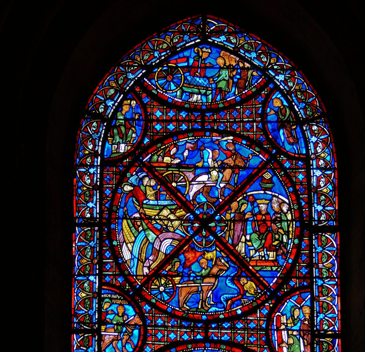(detalle) de escenas de la vida de San Esteban de French School