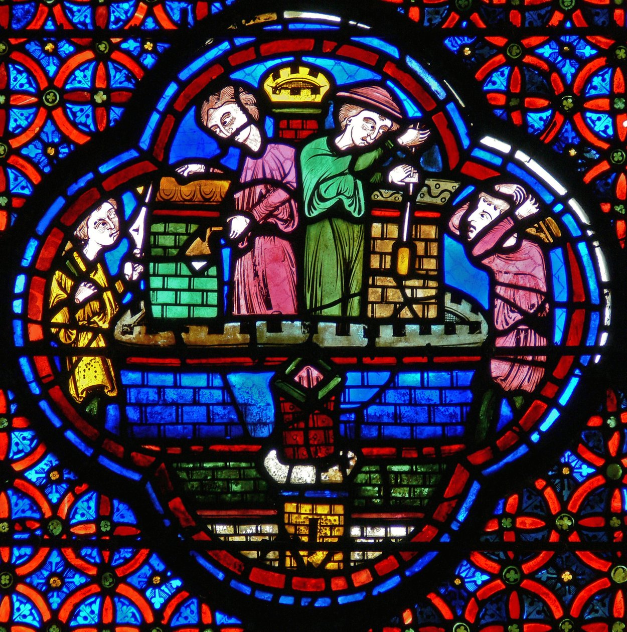 (detalle) de la parábola de Lázaro y el rico de French School