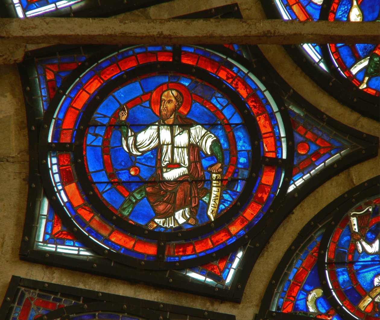 (detalle) de la ventana rosa este: San Pablo de French School