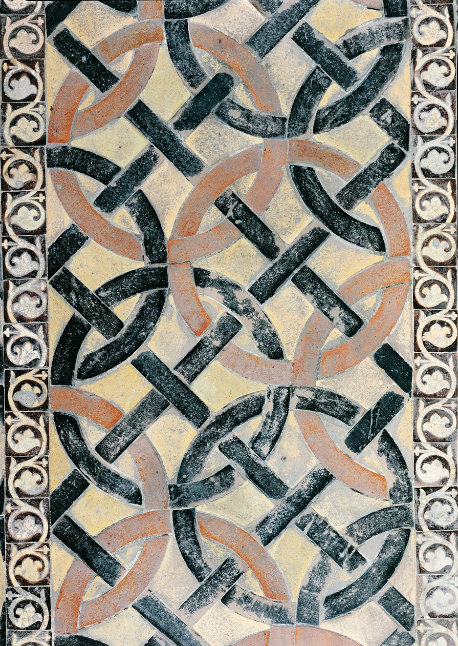 (Detalle) del pavimento de la Chapelle de la Vierge de French School