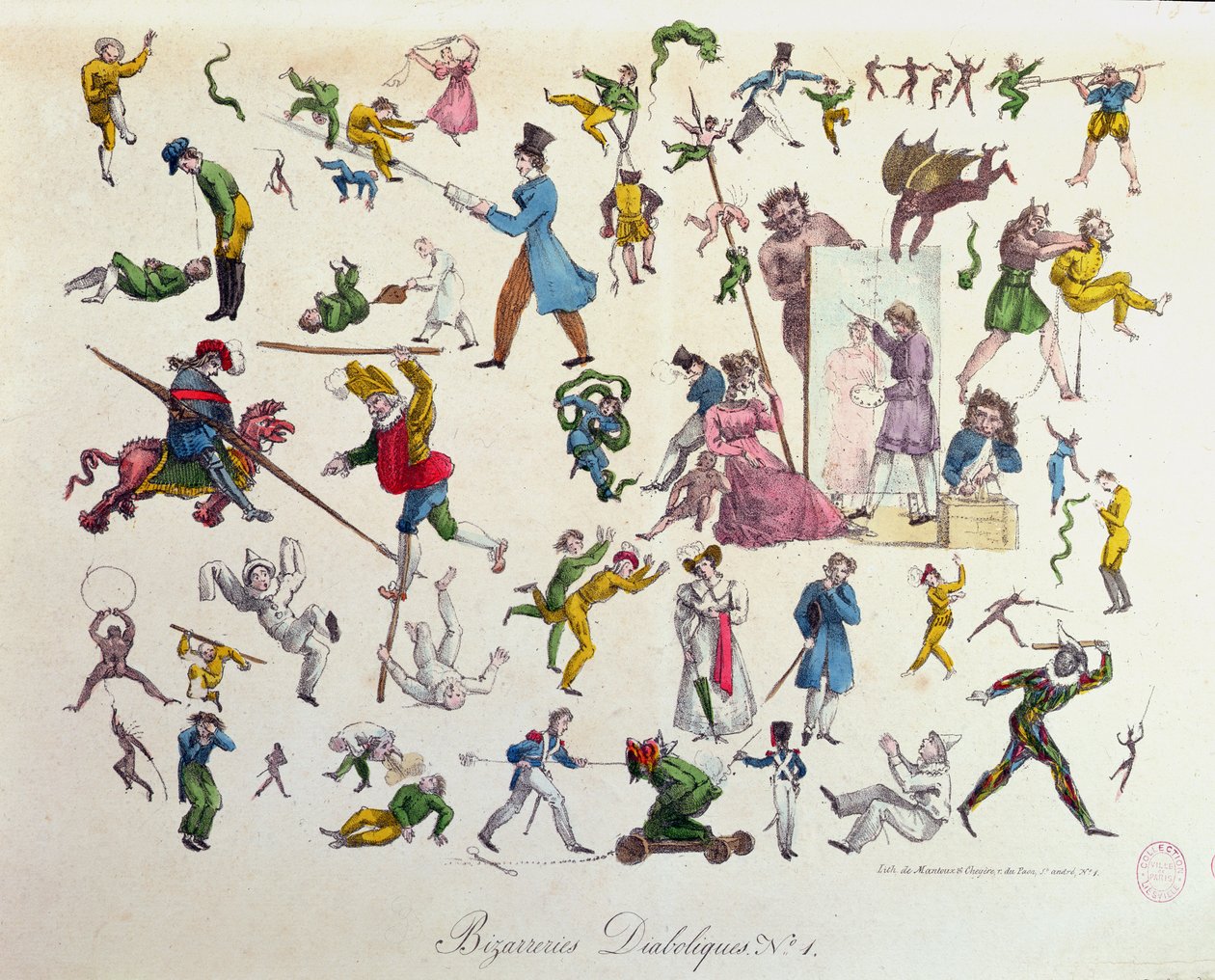Rarezas diabólicas, 1823 de French School