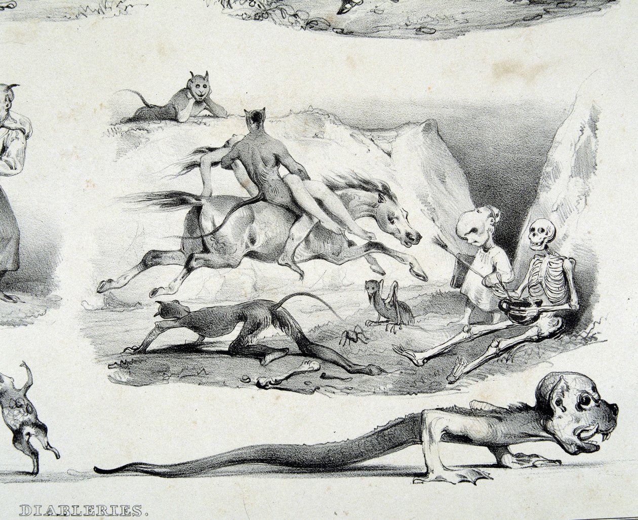 Diablerías (imágenes del diablo) - por Le Poitevin de French School