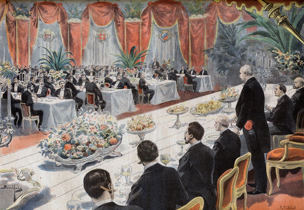 Cena para líderes del comercio e industria francesa en la Bolsa de París de French School