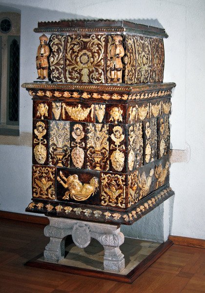 Estufa doméstica, c. 1705 de French School