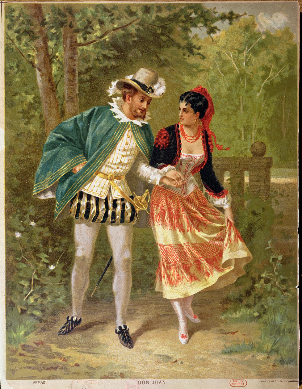 Don Juan, escena que ilustra la ópera Don Giovanni de Wolfgang Amadeus Mozart (1756-91), 1879 de French School