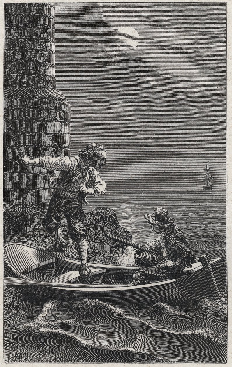 La fuga de Duguay-Trouin de la cautividad inglesa de French School