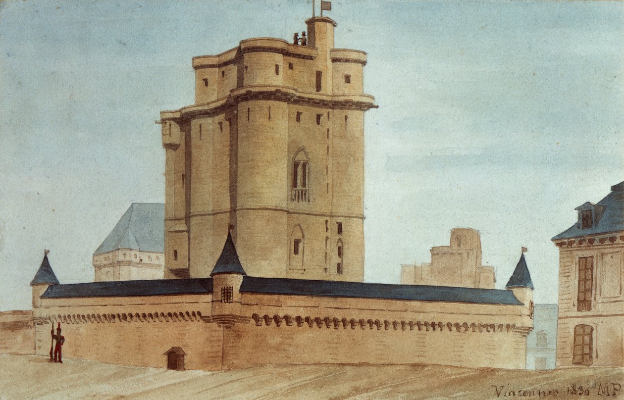 Mazmorra del castillo de Vincennes de French School