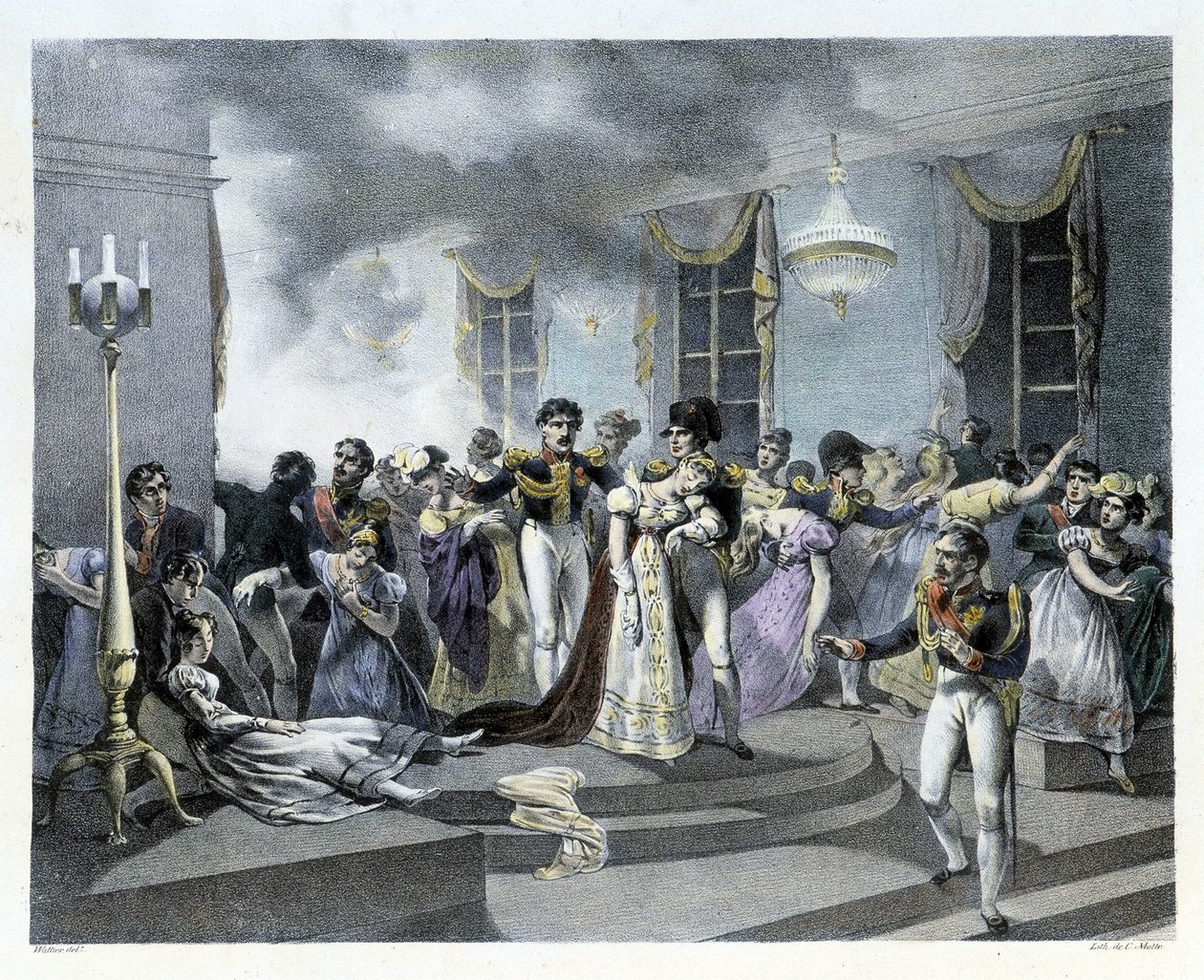 Durante la celebración de la boda de Napoleón I con María Luisa en la Embajada de Austria en París el 01/07/1810, se produjo un incendio. Hubo varias muertes. Napoleón I creó posteriormente los Bomberos. de French School