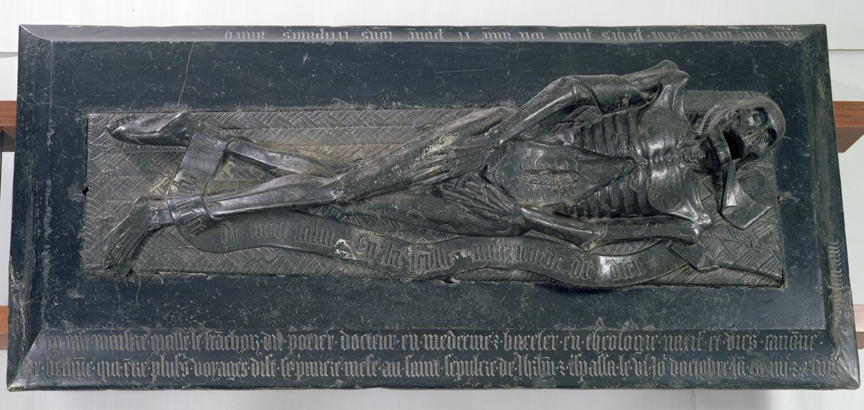 Efigie de Guillaume Lefranchois (m.1446) conocido como Potier, Doctor y Canónigo de Bethune, 1446 de French School
