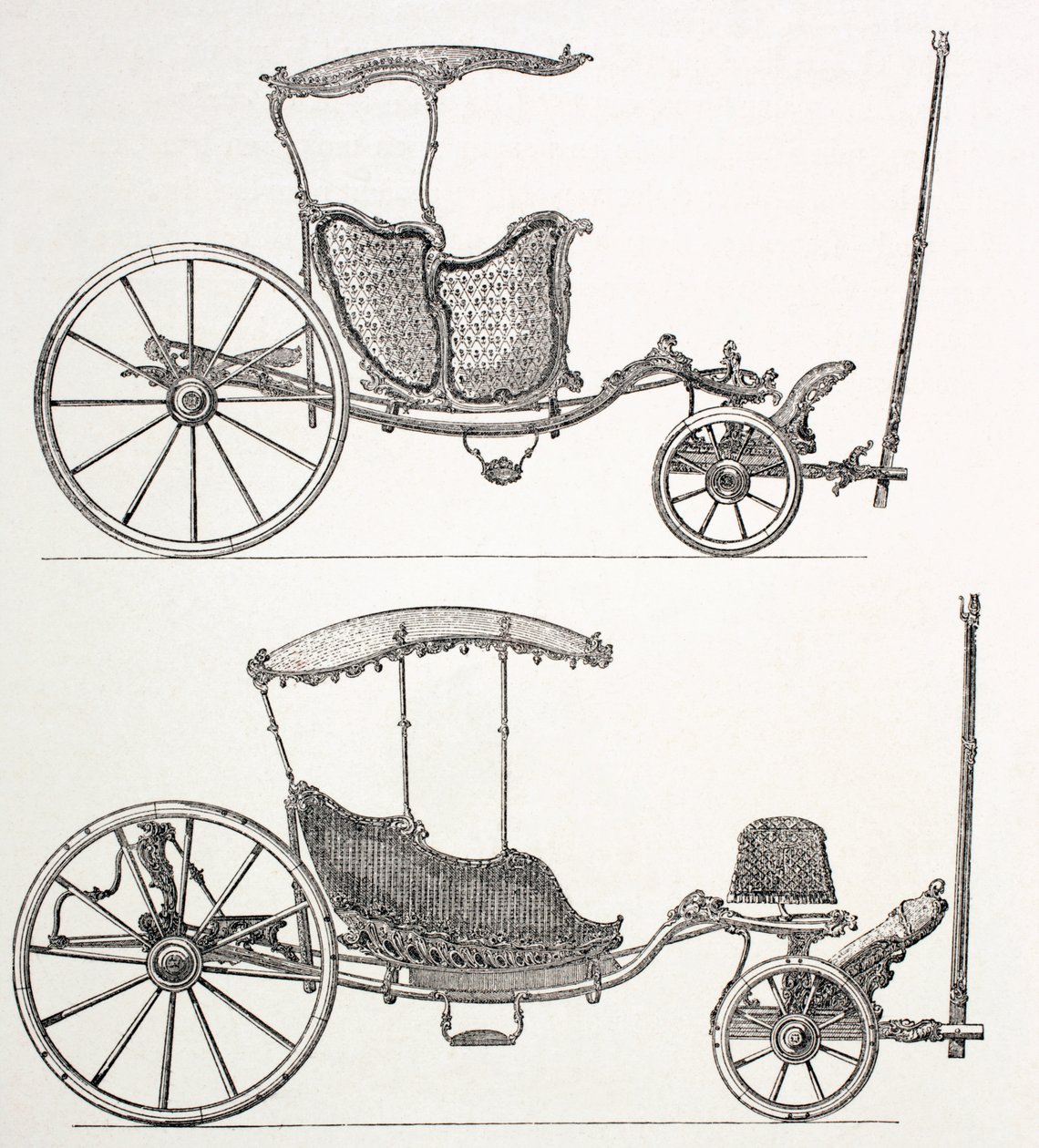 Carruajes franceses del siglo XVIII, 1875 de French School