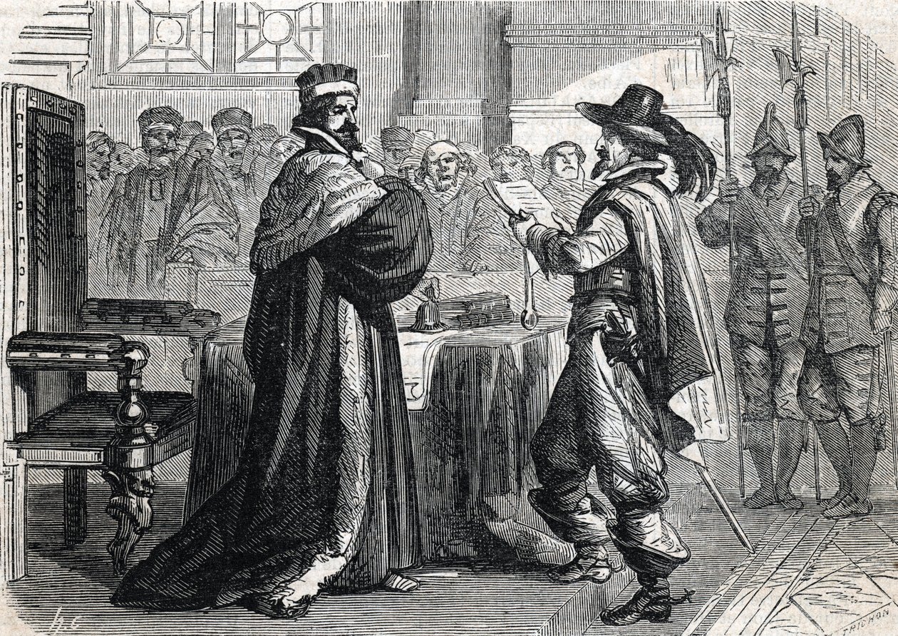 Octava Guerra de Religión, Día de las Barricadas - (grabado) 1864 de French School