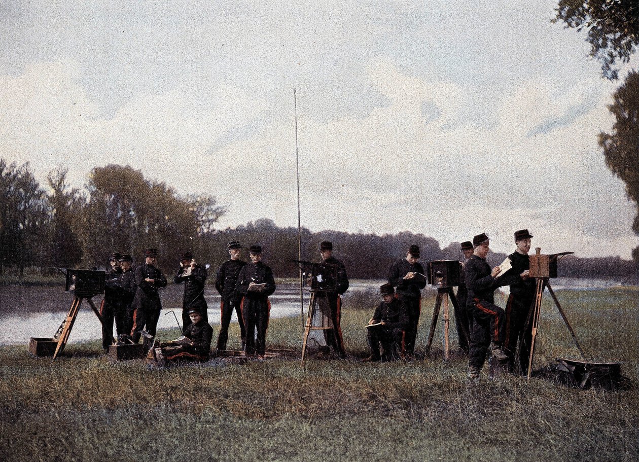 Telegrafía Eléctrica y Óptica - en “Military Album” de French School