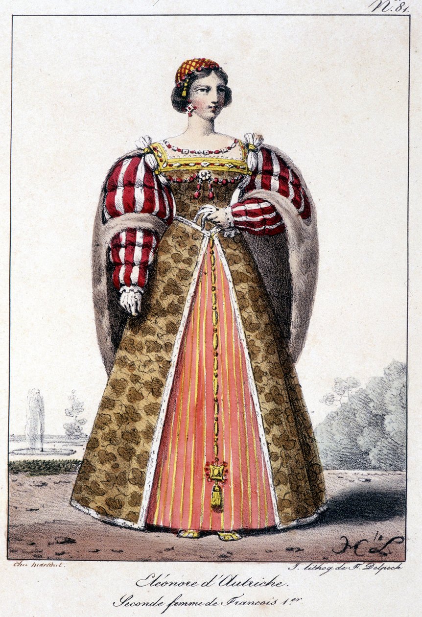 Leonor de Austria (1498/1558), infanta de España, esposa del Rey Manoel de Portugal y segunda esposa de Francisco I, rey de Francia de French School