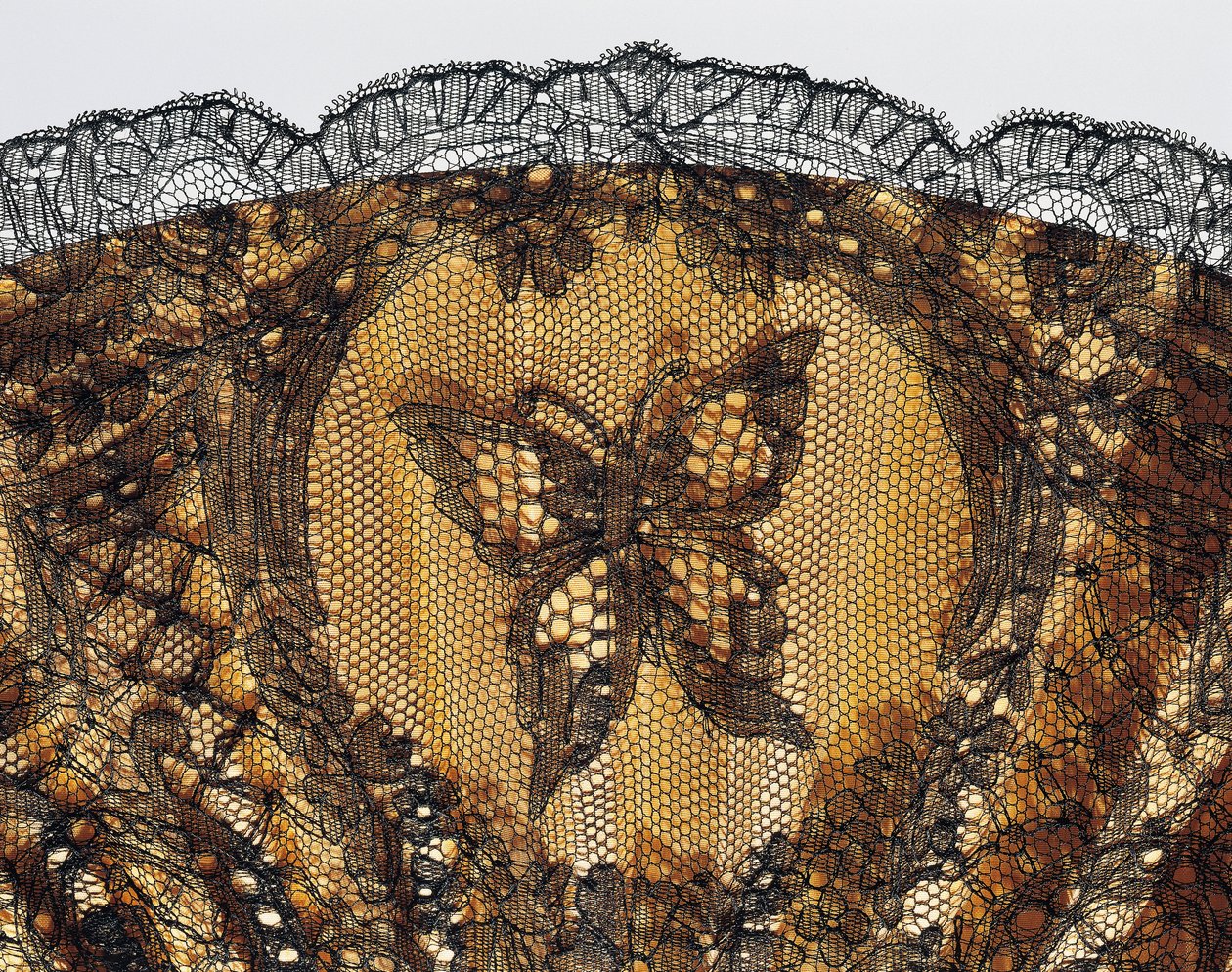 Mariposa bordada (detalle) de French School
