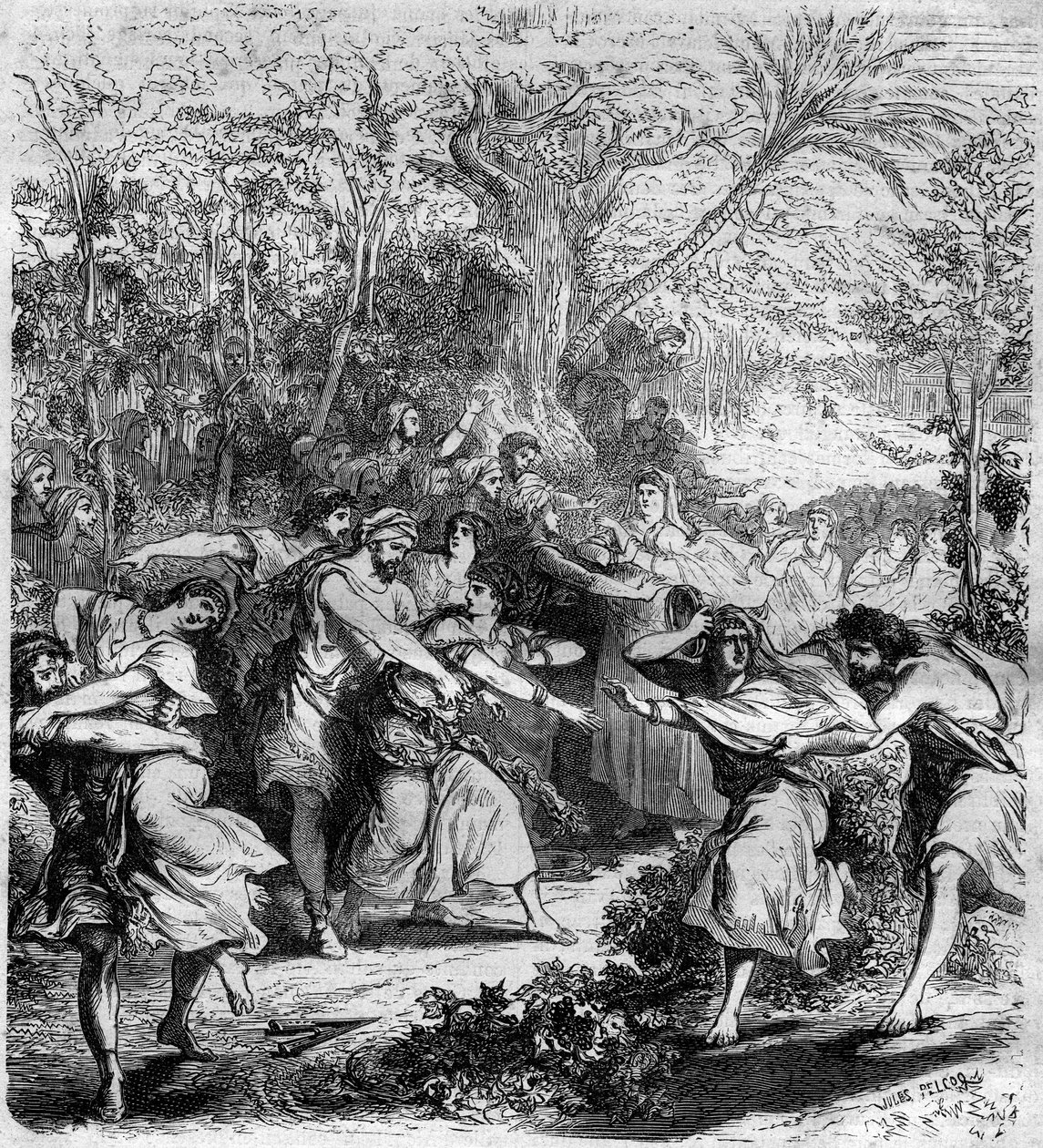 Emperador Nicéforo III Botaniates (1001-1081), emperador bizantino de 1078 a 1081, hizo secuestrar a los niños y niñas. Grabado en "Histoire des Papes-Rois-Queen and Empereurs a travers les siècles" por Maurice Lachatre. de French School