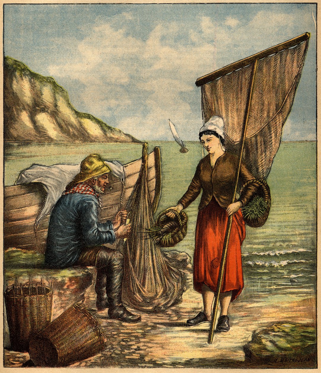 Grabado en “La Terre Illustrée” n°86 del 23 de junio de 1892 de French School