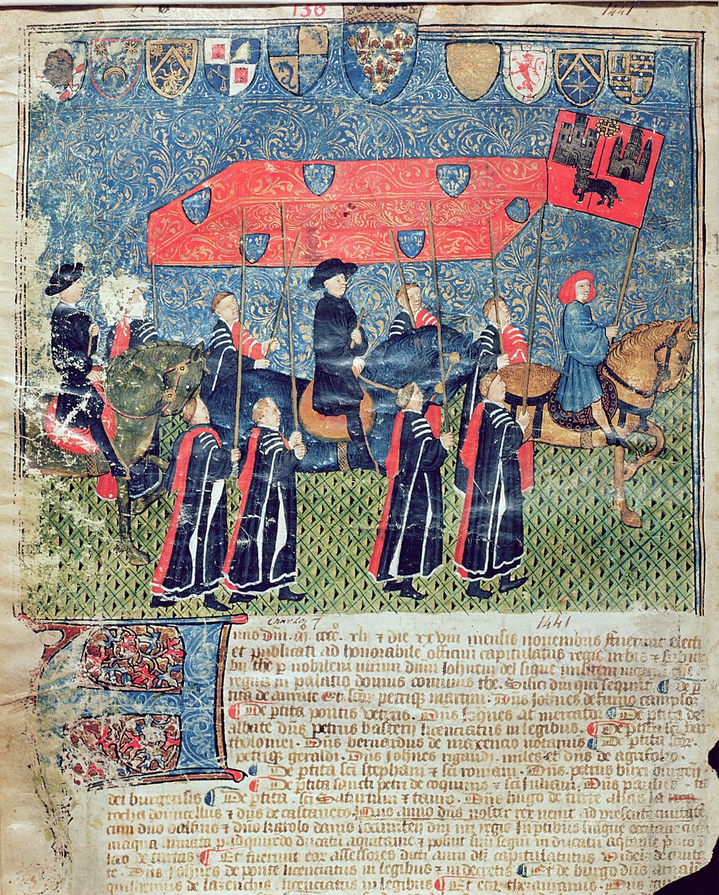 Entrada de Carlos VII (1403-61) en Toulouse de French School