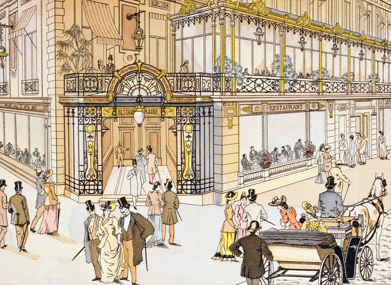 Entrada del restaurante Le Maire en París, c.1895 de French School