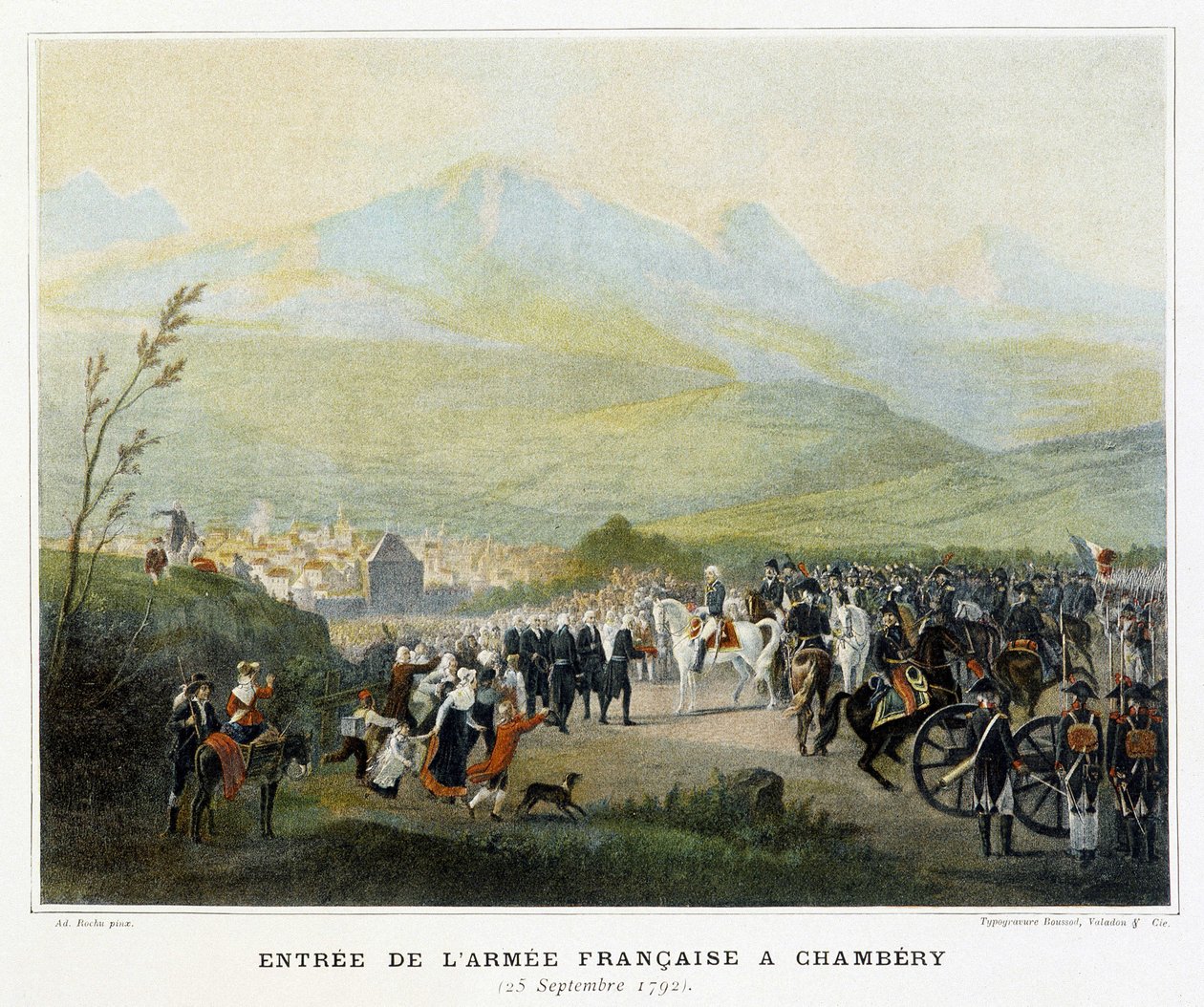 Entrada del ejército francés en Chambéry, 25 de septiembre de French School
