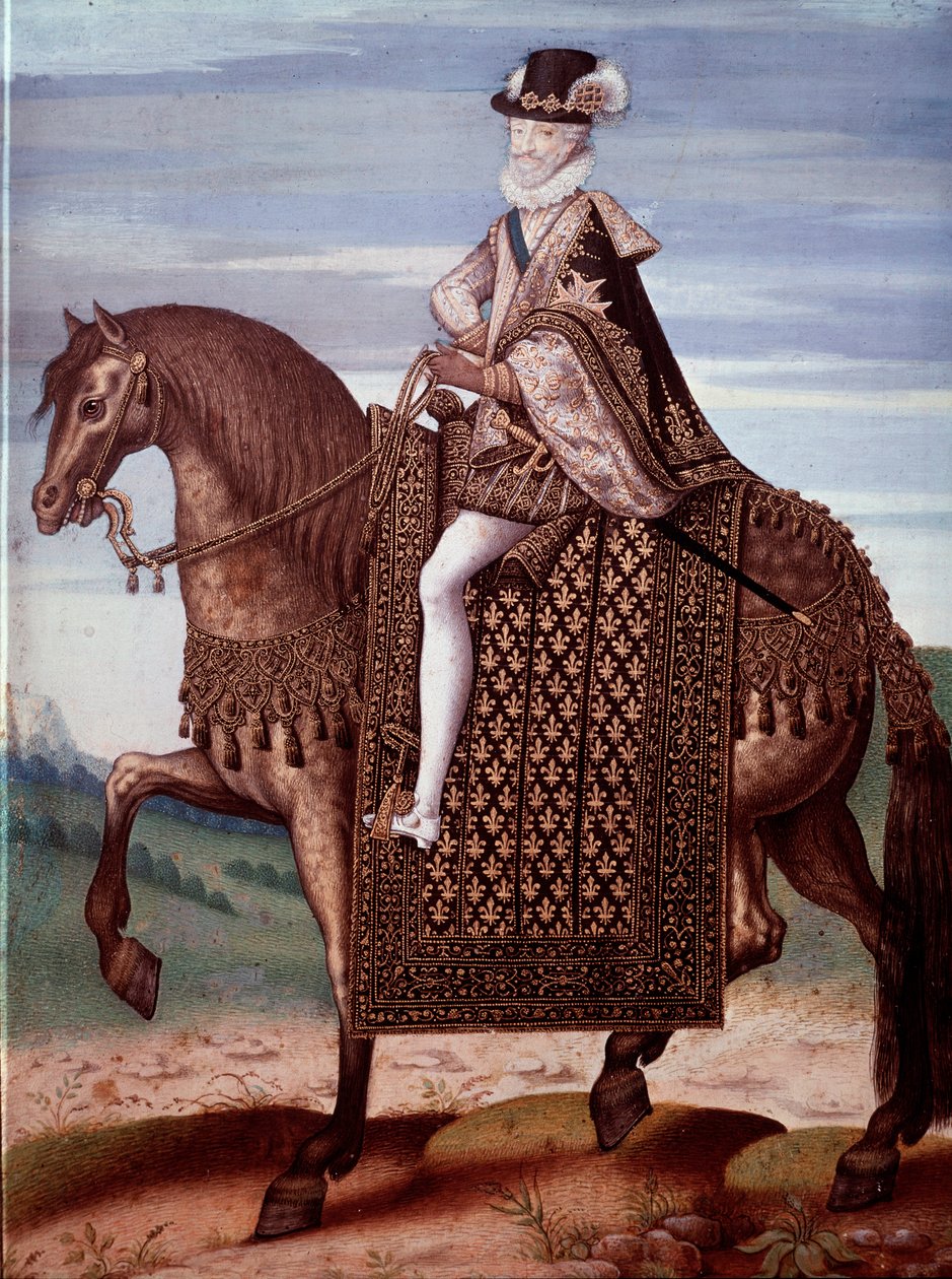 Retrato ecuestre de Enrique IV (1553-1610), Rey de Francia de French School