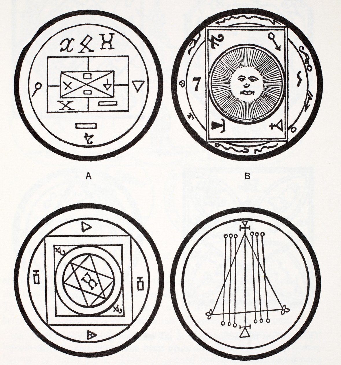 Ejemplos de talismanes antiguos de French School