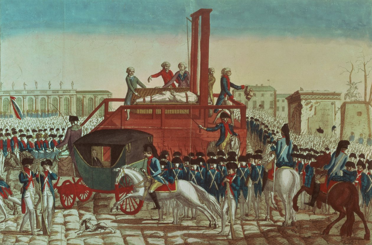 Ejecución de Luis XVI (1754-93) 21 de enero de 1793 de French School