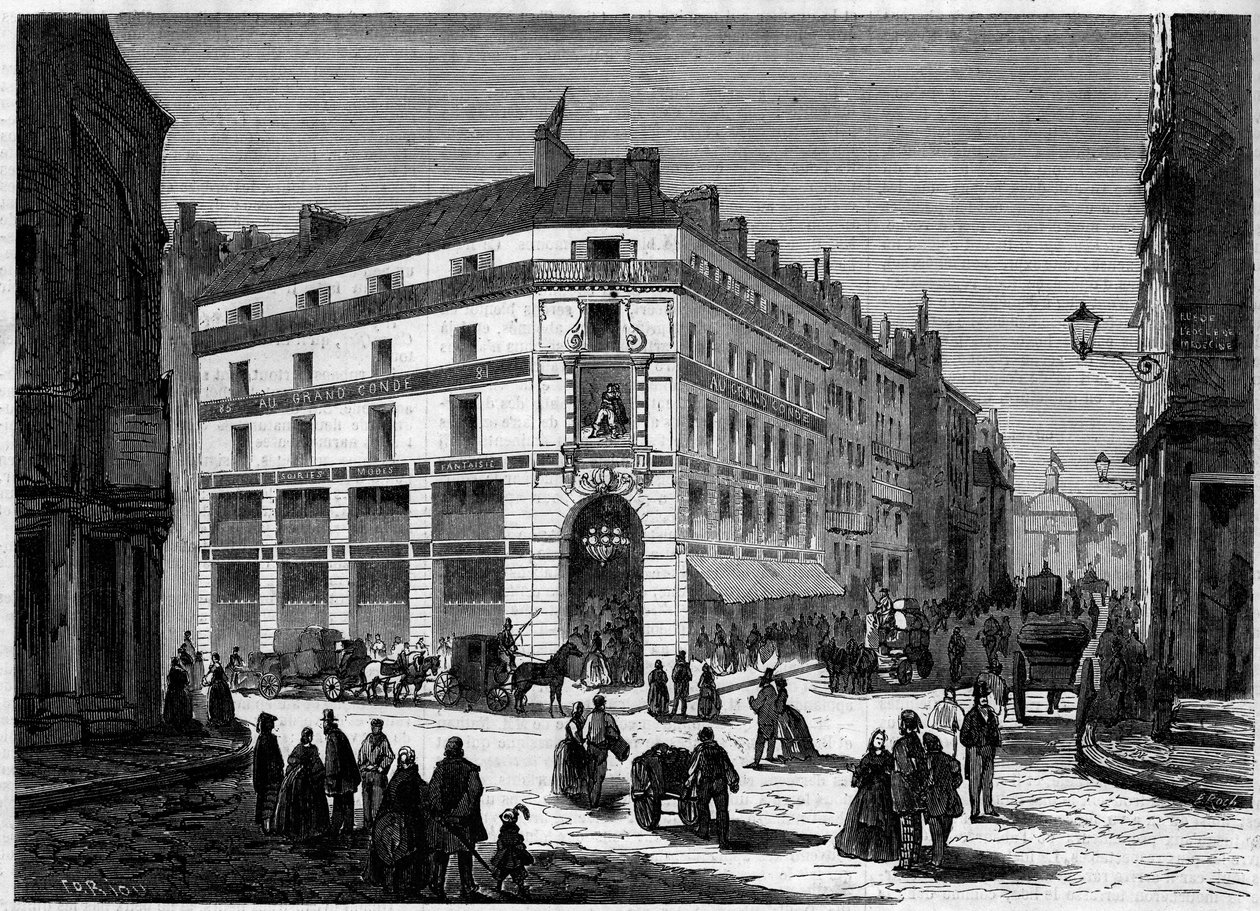 Vista exterior de las nuevas tiendas en el Grand Conde, en París, inauguradas el 8 de abril de French School