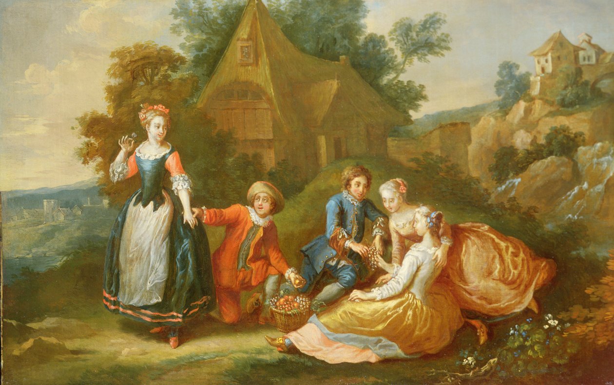 Figuras festejando (pareja con 59188) de French School