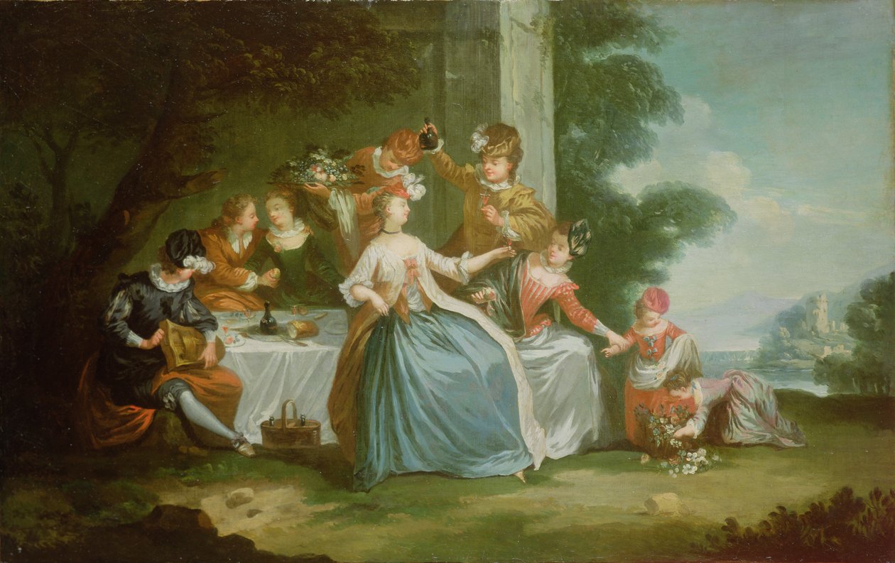 Figuras festejando (pareja con 59189) de French School