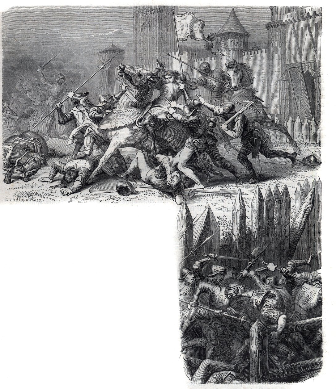 Florencia entra en rebelión (la guerra de los “Ocho Santos”) contra el regreso del Santo Sede a Roma. Papa Gregorio XI Pierre Roger de Beaufort de French School