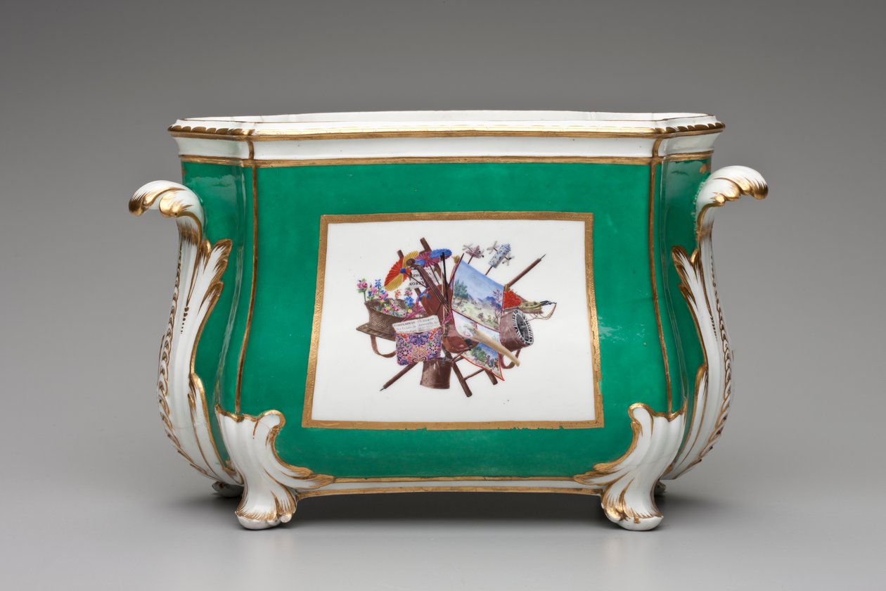 Jarrón de flores, Manufactura de Porcelana de Sèvres de French School