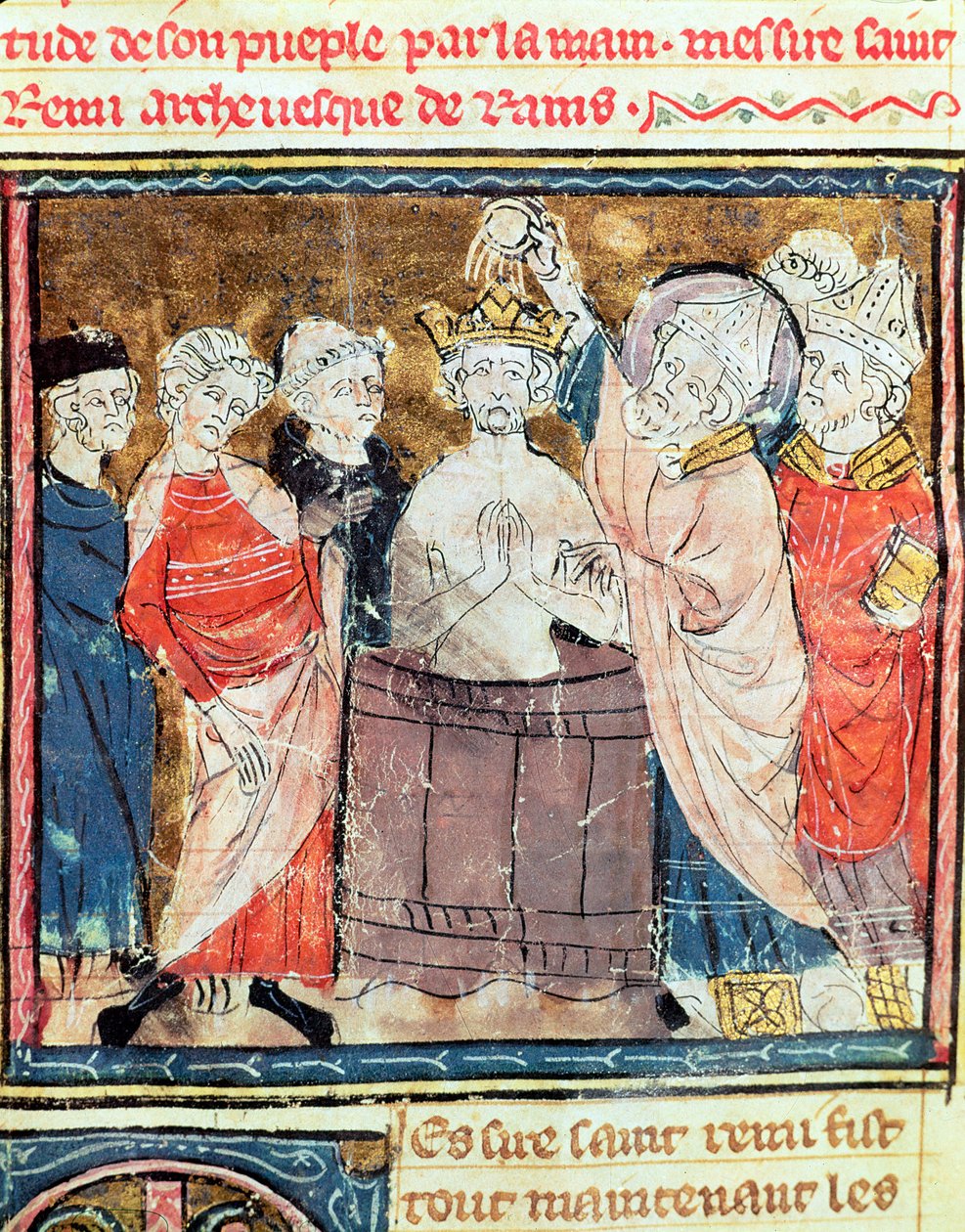 Fol.11r San Remigio, Obispo de Reims de French School