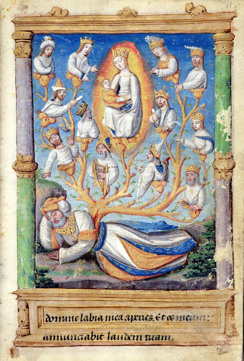 Fol.11r El Árbol de Jesé, de Heures a l