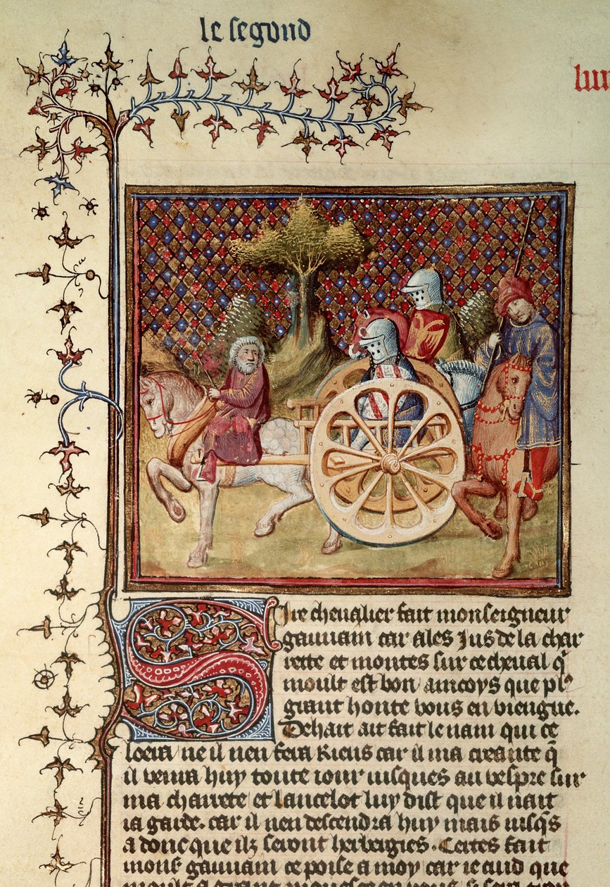 Lancelot, el Caballero de la Carreta, 1344 de French School