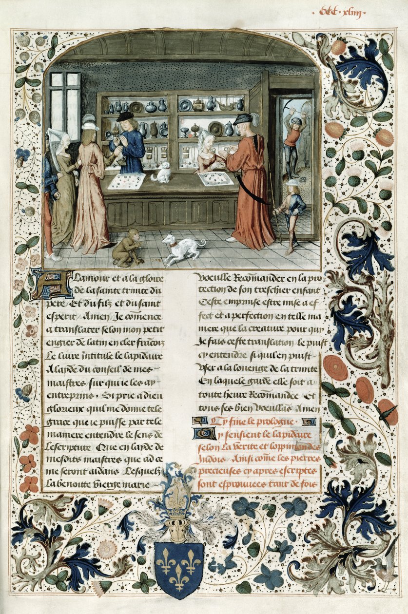 Tienda de joyeros, de Lapidaire de Mandeville de French School