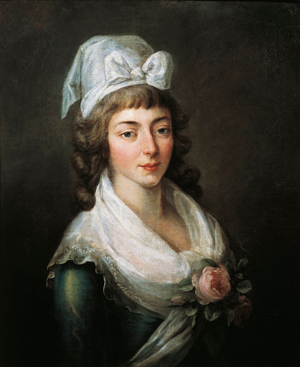 Francia, París, Versalles, Retrato de Madame Roland (Marie-Jean Roland de la Platiere) de French School
